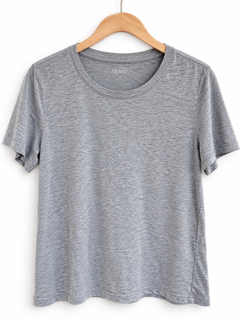 Quince Women’s Small 100% Organic Cotton Crewneck T-Shirt Heather Gray